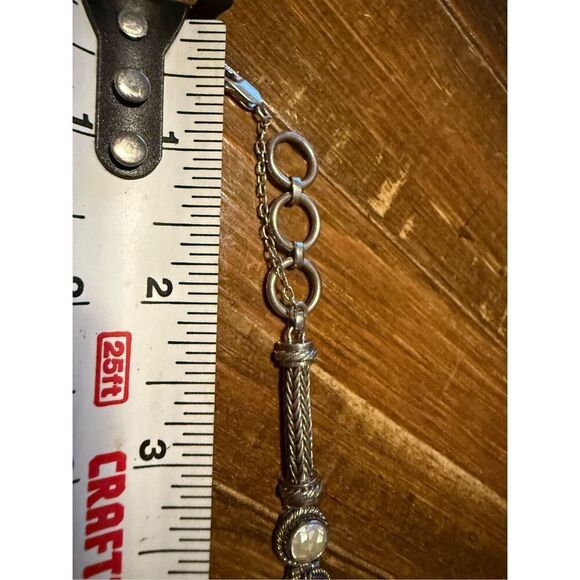 Lori Bonn Sterling Silver Multi-Gemstone Toggle Bracelet – 925 – 7.5” Adjustable - Picture 14 of 15